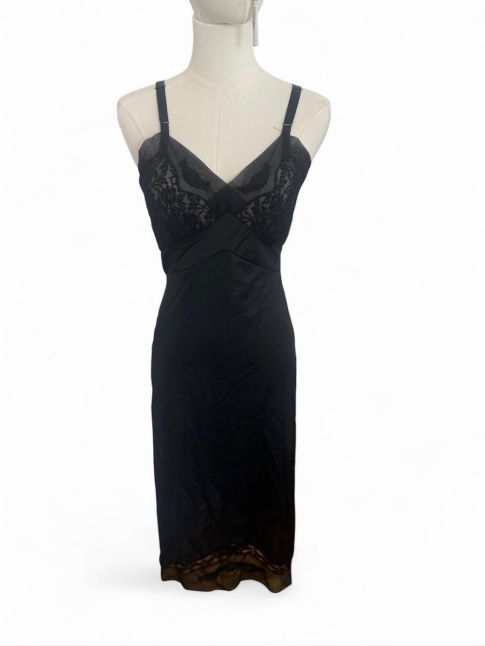 60s Lace Trim Slip Dress - Women Intimates & Sleepwear